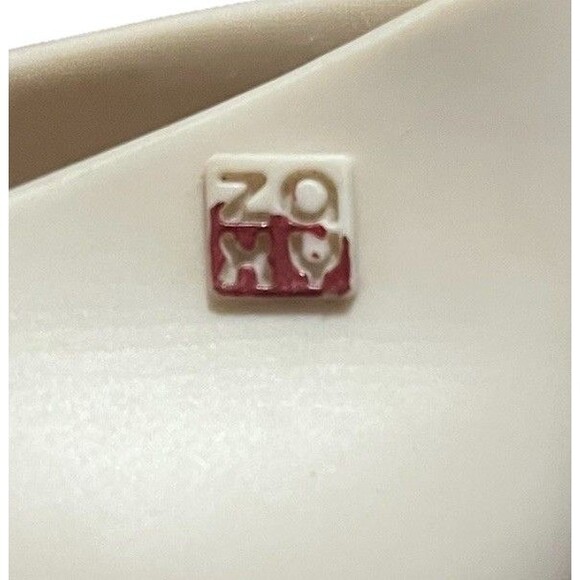 Zaxy Cream Ballerina Flats Metallic Pink Heart Jelly Flats Women's Size 5 - Picture 9 of 15